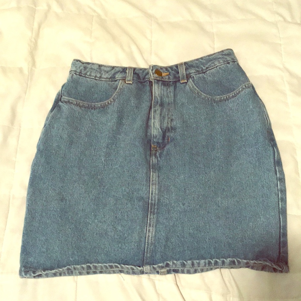 Light Wash Pencil Skirt